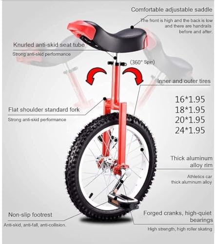 Draisienne monocycle pour débutants – Stunt et utilisation polyvalente pour adultes et adolescents