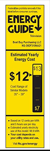 All-New Insignia NS-39DF310NA21 39-inch Smart HD 720p TV - Fire TV Edition
