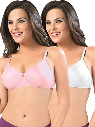 Image of SONARI Women's Non-Padded T-Shirt Bra | Wire-Free, Medium Coverage, Comfortable Polyester-Cotton Blend Fabric | Adjustable Straps, Ideal for Sports Catwalk
