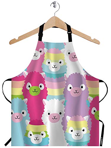 Colorful Llama Apron