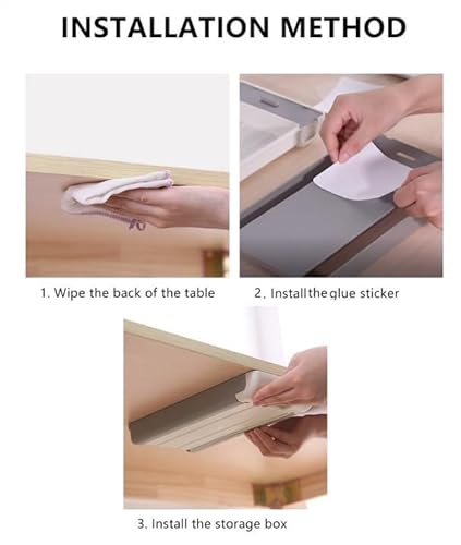 SAFEUnder Desk Drawer Safe Diversion. Perfeito esconderijo para dinheiro, carteira de motorista, car