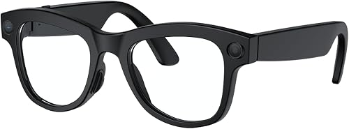AI Smart Glasses with 8MP Camera, Real-Time & Simultaneous Translation, AI ChatGPT, Video Audio Recording, Music, Noise Canceling, Blue Light UV Sunglasses Lenses for Women Men (Traval Business)