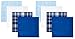 Retreez 8 Piece Pure Cotton Assorted Men's Handkerchiefs Hanky Gift Box Set - Assorted Set 001