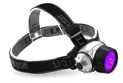 Junlilin Led Headlamp 395Nm Uv Headlights Battery Camping Hunting Head Torch Light Lamp Uv Purple Led Headlamp Ultraviolet Head Flashlight #TOP21