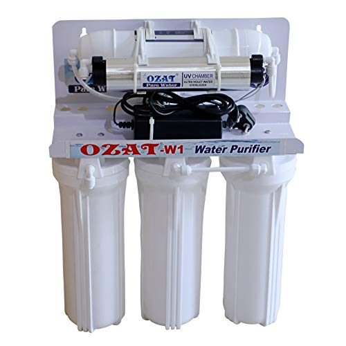 Ozat Pure Water 5-Stage UV Water Purifier | Electric | No RO | For Municipal Water | White | UV LED + Carbon + Sediment Filters view 1