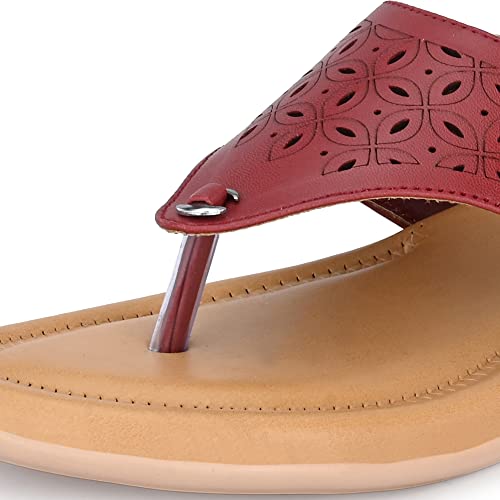 Image of Centrino Women's Thong Sandals | Comfortable Ortho Care Sandals For Ladies | Fashion Wear Sandal & Chappal |Stylish & Durable | Premium Comfort & Quality | Soft Cushioned for More comfort (3803)