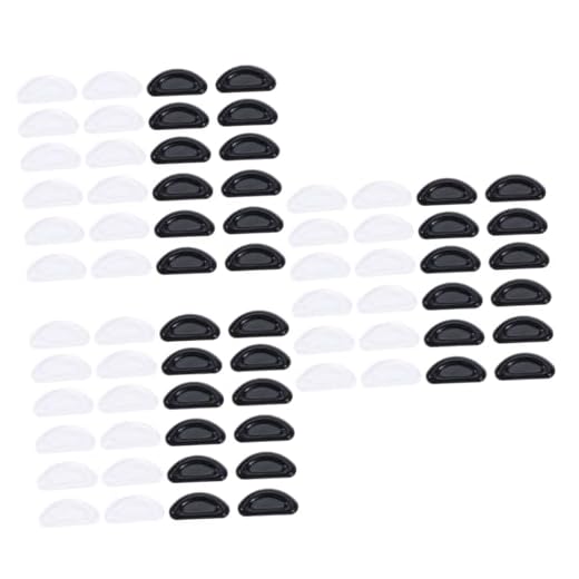 SOLUSTRE 36 Pares almofadas de nariz de silicone almofadas de nariz de óculos v plastic oculos de sol o nariz nasoar vasos ponte nasal de silicone almofadas anti nariz antiderrapante vidro