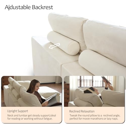 Image of Middle Seat for Cloud Sectional Couches Living Room, Modular Sectional Sofa