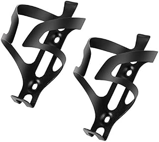 COFIT Bike Water Bottle Cage, Lightweight Strong Aluminium Alloy Bicycle Cup Drink Holder for Road Bike, MTB and BMX Cycling, Pack of 2, Black