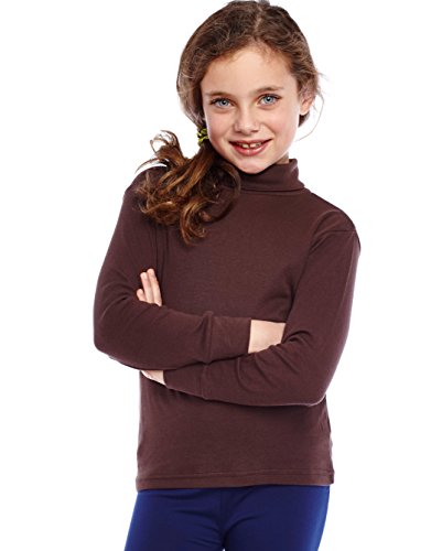 Image of Leveret Girls Boys & Toddler Solid Turtleneck 100% Cotton Kids Shirt (2 Toddler-14 Years) Variety of Colors