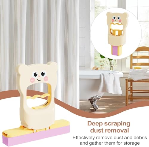 Image of New Portable Cute Design Mini Mop | Self-Wringing Mechanism - Washable & Reusable Microfiber Sponge pad for Kitchen, Bathroom, Glass, Living Room