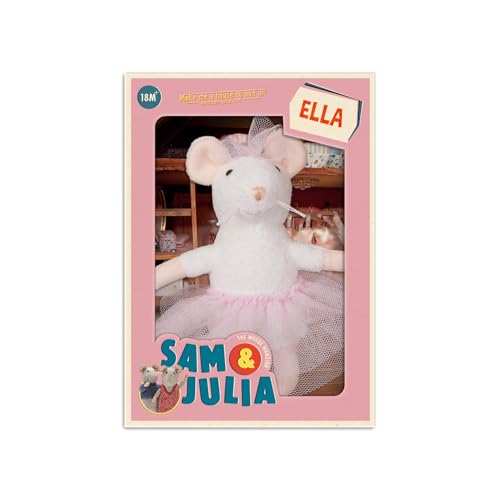Peluche 13cm Raton Ella de La Casa de los Ratones pour enfant