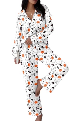 Ekouaer Silk Pajamas for Women Satin Pjs Long Sleeve 2 Piece Lounge Set - image 1