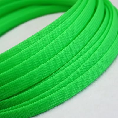 High Density PET Braided Wire Sleeve 2-14mm - Expandable U-V Cable Protection Split Sleeving,1pc(Uv Blue,16MM*5 M)