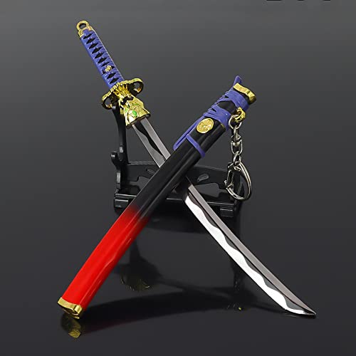 Game Valorant Martial Arts Weapon Models Action Figure Game Collection Desk Room Decoration Backpack Pendant Gift (Valorant Onimaru Kunitsuna Katana Knife) #TOP7