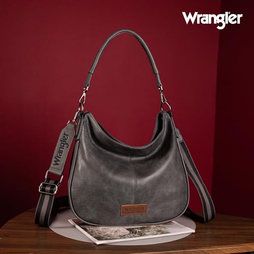 Image of Wrangler Hobo Bags Crossbody Bag for Women Shoulder Purse Handbags with Adjustable Strap