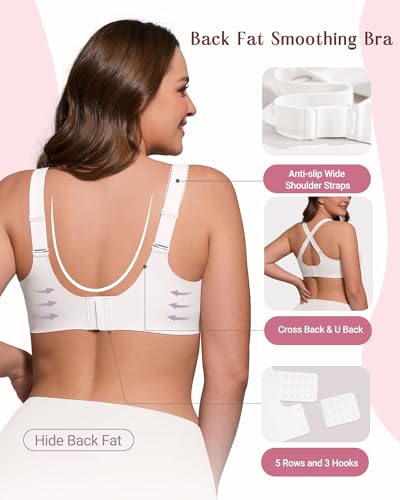 As Fairy Full Coverage Wireless Plus Size Seamless Bralette (Various Colors/Sizes) - image 5
