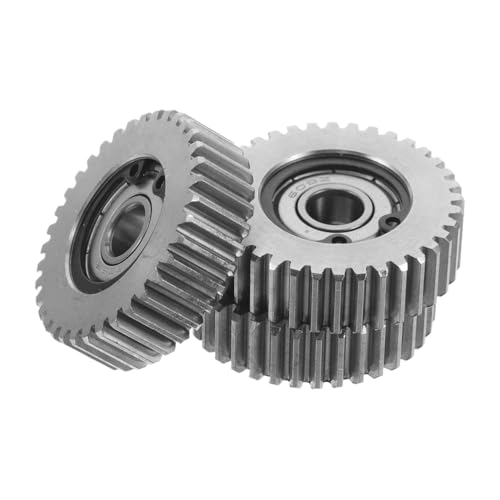 Beatifufu 36 Tooth Motor Gear Set with Washers 3 Pcs Steel Gears for Electric Bicycle Folding Scooter Hub Motor Replacement Parts
