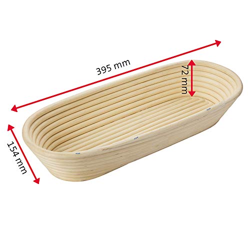 Cesta de fermentación para masa de pan de 1500-2000 g Westmark ovalada de 40 cm 8