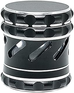Spespo Herb Grinder,Large Size Aluminum Metal Grinder for Dry Herb,4 Piece 63mm/2.5inch Spice Grinder(Black)