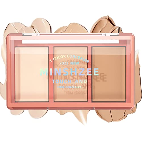 Tri-Color Face Concealer Contour Palette, Contouring Foundation Highlighting Concealer Palette, Cream Contouring Makeup For Tattoo Concealer Or Corrects Dark Circles Red Marks Scars - Cruelty Free #TOP24