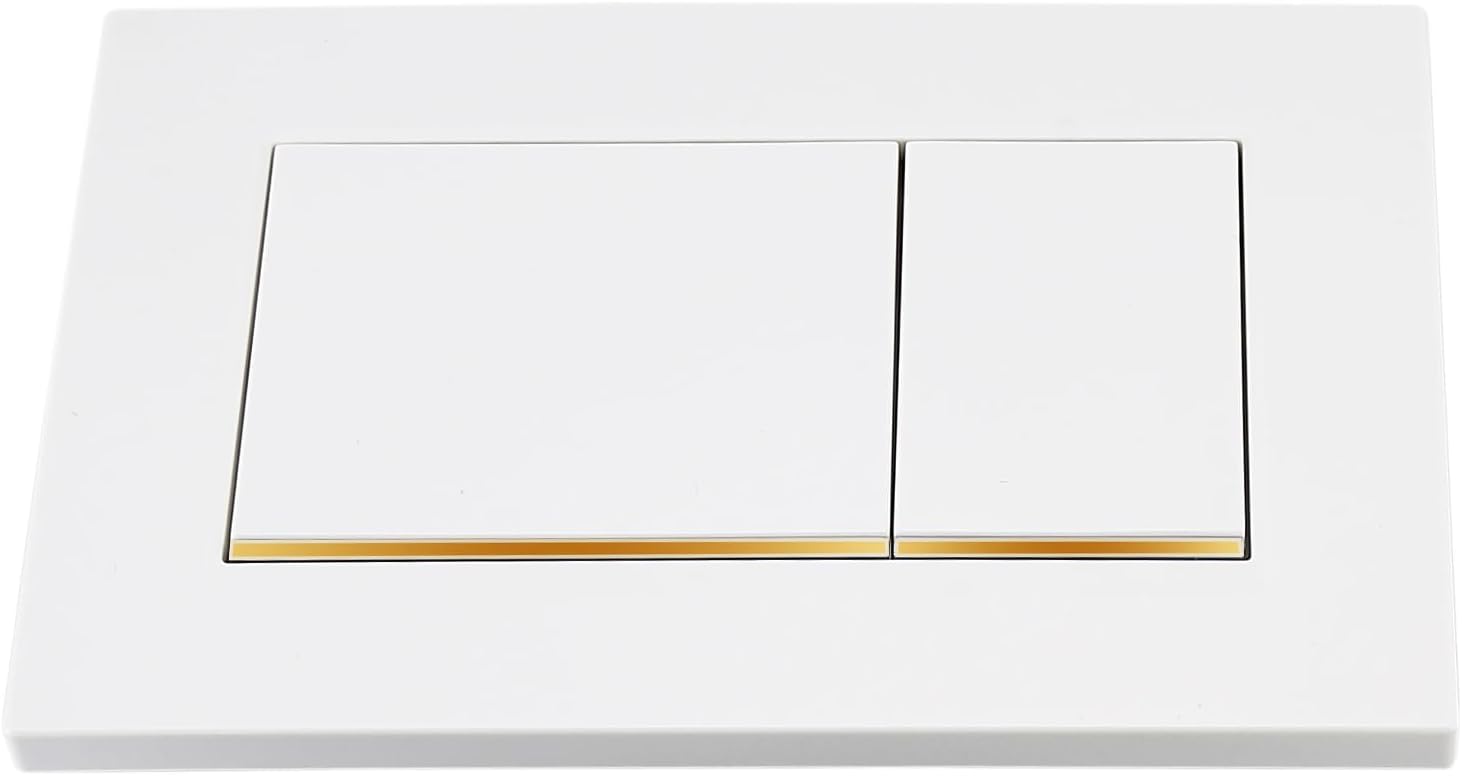 Dual Flush Wall Hung Toilets Water Tank Flush Plate,Compatible with Geberit Sigma 30-115.883.KK.1,Toilet Replacement Part with Easy Installation and Save Water(White-G)