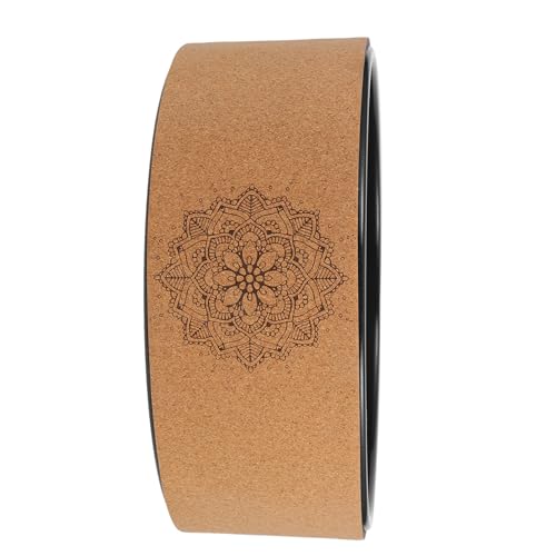 Rueda de yoga de corcho HOMSFOU para estiramiento y pilates