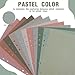 PerKoop 12 Pack Lined Refill Paper A5 Colored 6 Ring Binder Planner Inserts 6 Hole Notebook Refills Paper 8.2 x 5.8 Inch Loose Leaf (Elegant Colors)
