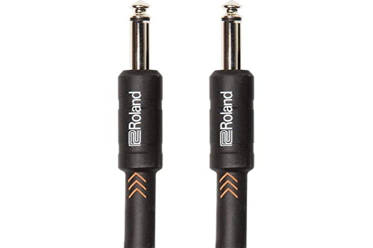 Roland 15Ft/4.5M Instrument Cable - Straight/Straight 1/4” Jack Size 1 Black Ric-B15