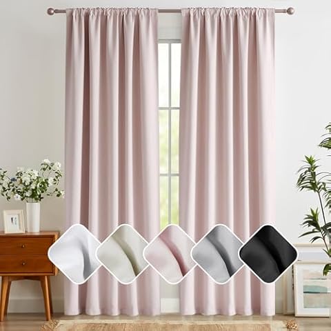 Pink Blackout Curtains for Girls Bedrooms Cover