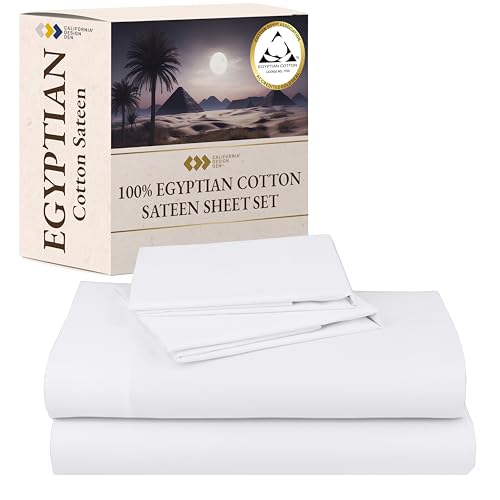California Design Den Certified 100% Egyptian Cotton Sheets King Size