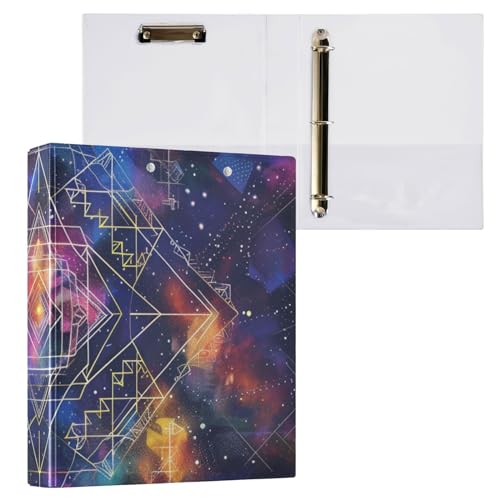 A pasta de fichário geométrico Mandatura beeplus Punchless, exibe documentos de 200 páginas, certifi