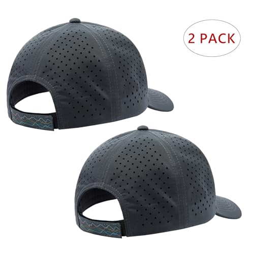 Image of UPF 50+ Performance Water Resistant Baseball Cap Lightweight Breathable Hat Golf Running Boat Hiking for Men Women