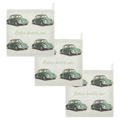 vvfelixl Baby Muslin Washcloths Beetle Car Baby Burp Cloths Cotton Babys Face Towel for Newborn Infants Boys Girls Soft and Absorbent 11.8 X 11.8 in, 3 Pack2