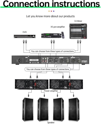 Ecualizador de Audio, Ecualizador Gráfico DSP de 31 Bandas, con Pantalla LED Mejorada y Función de Guardado de 10 Modos, para Sistemas de Audio Domésticos y KTV, Modelo EQ777 miniatura 5
