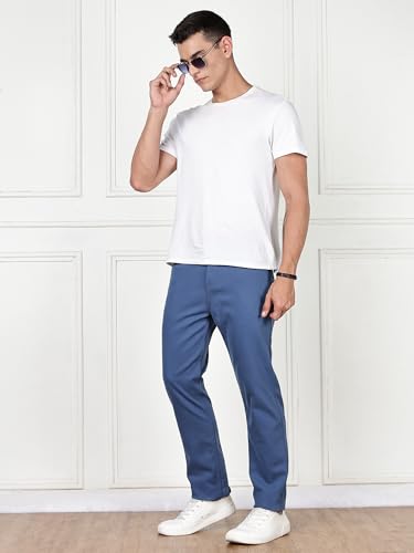 Image of Thomas Scott Men's | Solid | Brathable Fabric | Denim | Mid Rise | Casual Jeans for Men