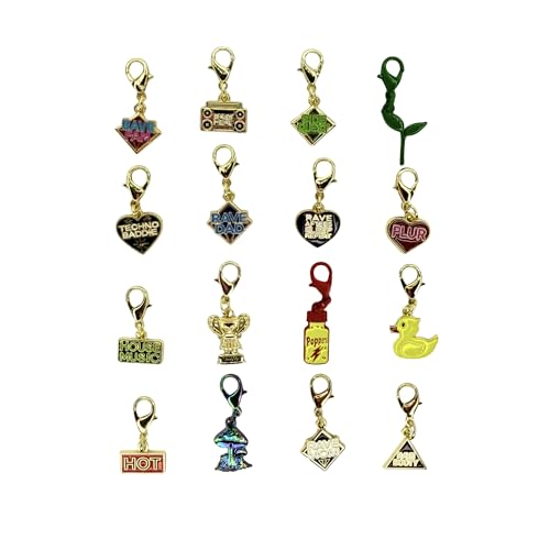 Festival Rave Charm Bracelet Set EDM Accessories House Music Techno rave kandi charms Rave gift rave trinkets sprouts clips kandi bracelet duck clips charm bundles hot sticker rave gear EDC kandi kit Rave gifts festival fashion