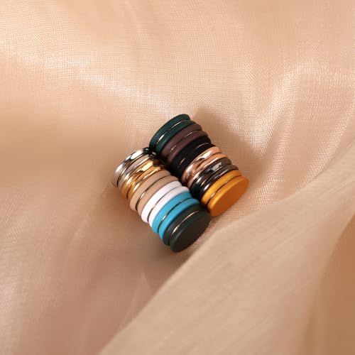 Image of 12pcs Hijab Magnetic Pins, Strong Hijab Magnets Multi-Purpose Scarf Clasp Pinless Brooch Buttons for Women Scarves Clothes Dress (Color B)
