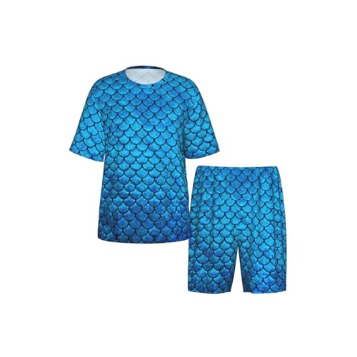 Pijama de dos piezas suave para hombre que buscan dormir sin calor 5