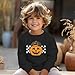 KEKEMI Halloween Sweatshirt for Toddler Boys Pumpkin Dude Sweatshirts Spooky Season Outfit Retro Long Sleeve Shirt Fall Tops(Black,18-24Months)