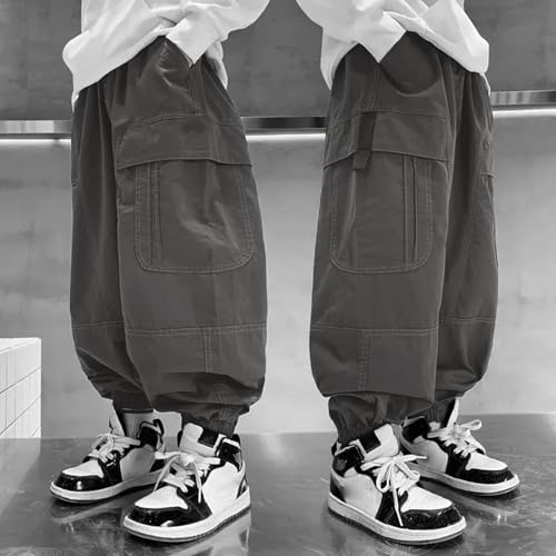 Boys Casual Work Pants for Kids Comfortable Elastic Waist Suitable for Daily Wear Outdoor Activities Ages 4-123