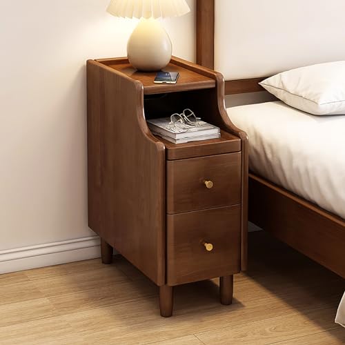 Mid Century Moderner Nachttisch aus Massivholz, stilvoller Nachttisch...