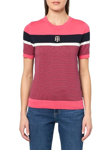 Image of Tommy Hilfiger Womens Short Sleeve Sweater