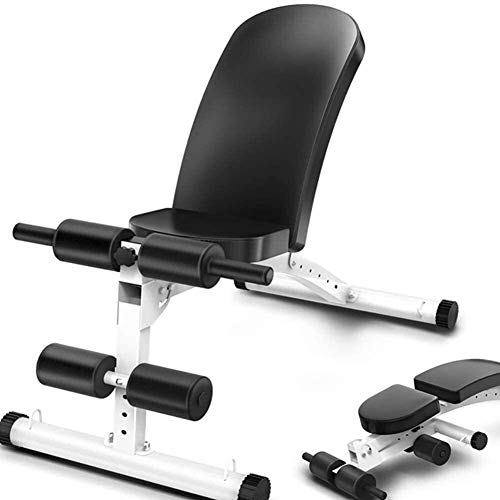 ALYR Ajustable Banco de Pesas, Banco con MusculacióN Multiusos Banco de Abdominales Plegable Banco de Entrenamiento/Tablero Supino/Banco Fitness para Whole Body Ejercicio,Black