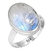 SILBERREINHEIT UND ZUSAMMENSETZUNG – Dieser schöne handgefertigte Edelsteinring ist aus feinem Sterlingsilber gefertigt, wie mit dem 925er Metallstempel gekennzeichnet. 925er Sterlingsilber besteht aus 92,5 % Silber und 7,5 % Kupfer. Das Kupfer wird hinzugefügt, um das Silber zu stabilisieren, damit es seine schöne Form behält und nicht anläuft.