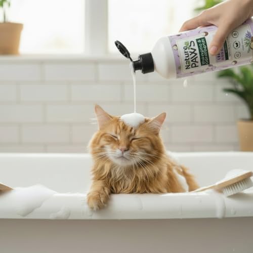 Image of Regular Range Pet Shampoo & Conditioner with Lavender & Shea Butter Nourishing Care for Dogs & Cats (Anti-Odour, Calming, Refreshing) (1000 ml)