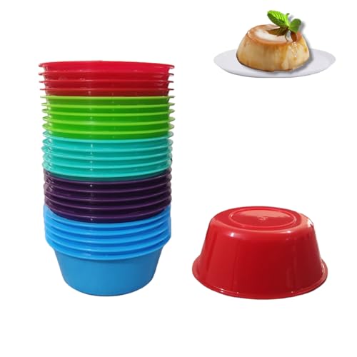 La mejor selección de Moldes para gelatina de plastico los mejores 10. 50 25 Moldes Flan Individuales Plastico Postres Gelatina Flaneros Reutilizables 120ml Reposteria Colores Surtidos Paquete 25 Piezas