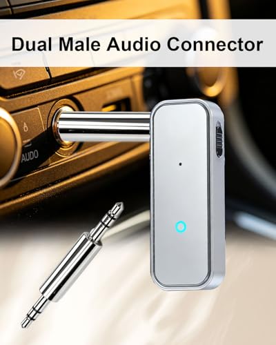 Adaptador audio 3.5mm con doble conector TRS estéreo de 1/8 de pulgada rígido 5