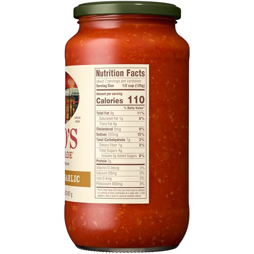 Image of Rao's Homemade Roasted Garlic Sauce Made with Italian Tomatoes, 32 oz