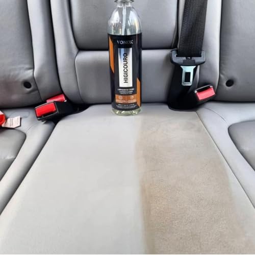 Kit Limpeza de Couro, Hidracouro e Higicouro 500ml, com Pano de Microfibra e Aplicadores de espuma R